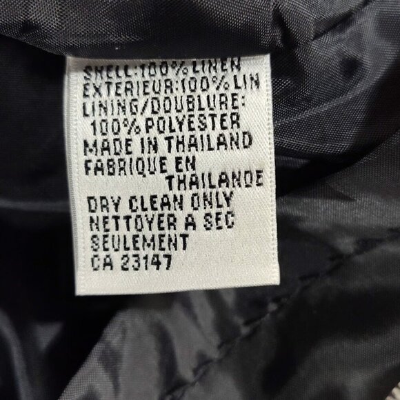 Vintage Talbots Petite Irish Linen Buttoned Down Short Sleeved Dress Women's 2P - Picture 8 of 8